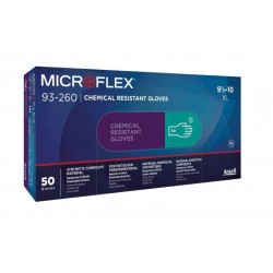 Ansell Microflex 93-260 Üstün Dokunma Hassasiyetli Kimyasal Dirençli Nitril Eldiven (50 Adet-Kutu)