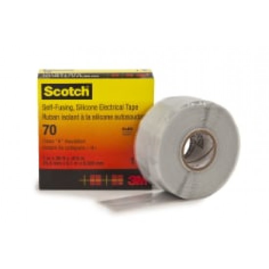 Scotch® 70 Kendiliğinden Eriyen Silikon Kauçuk Elektrik Bandı, 25