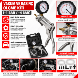 VAKUM VE BASINÇ ÖLÇME KİTİ(-1BAR/-4BAR)