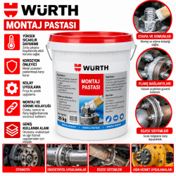 WÜRTH MEMBRAN PRES TUTKALI BEYAZ 20KG
