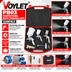Voylet PB03 Profesyonel Boya Tabanca Seti Çantalı