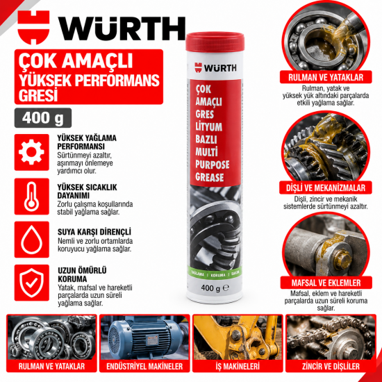 WÜRTH ÇOK AMAÇLI GRES