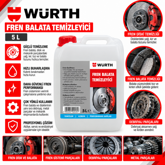 Würth Fren Balata Temi̇zleyi̇ci̇