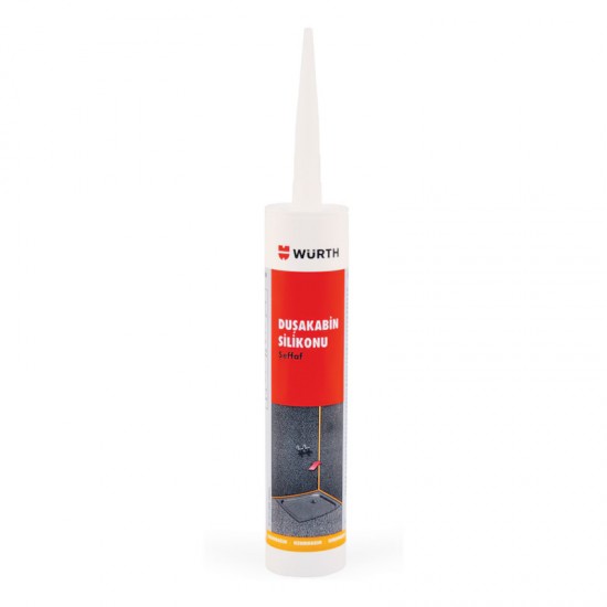 Duşakabin için silikon asetat Würth 