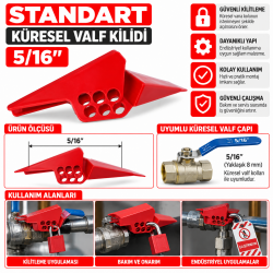 Standart Küresel Valf Kilidi 5/16