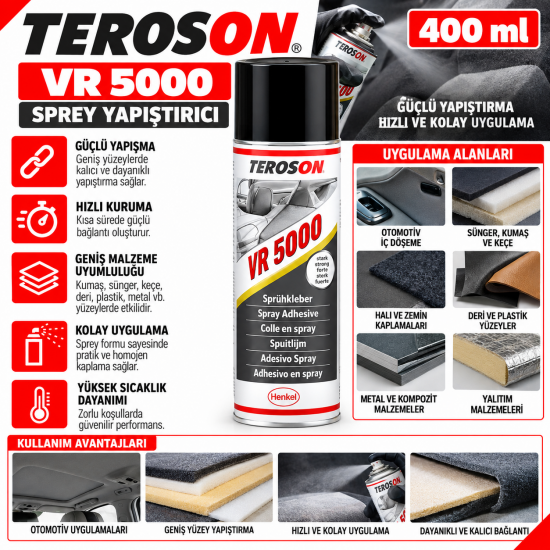 TEROSON VR 190 BALATA SPREYİ 500 ML