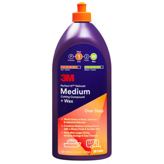 3M™ Perfect-It™ Jelkot İnce Pasta + Wax, 946 ml,